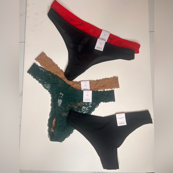 New Auden Lot of 5 Thong Panties, Size Large - Picture 4 of 8
